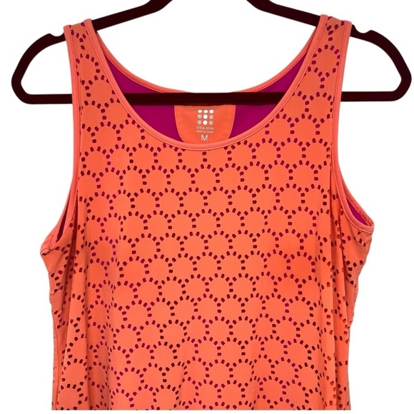 Title Nine Nimblene Orange Lasercut Stretch Outdoor Active Dress Women’s Medium - Picture 7 of 11